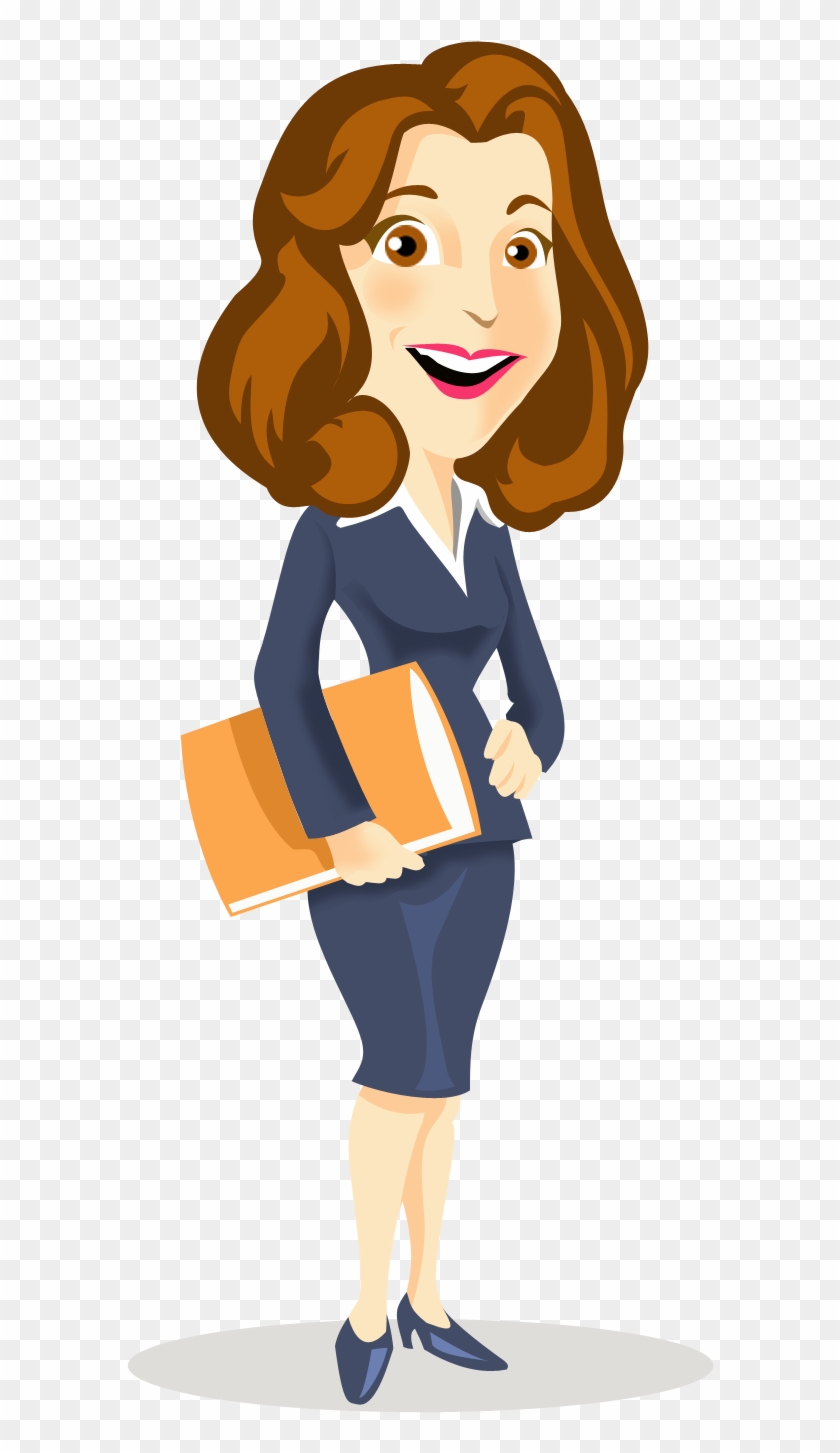 Image Result For Business Woman Icon Png - Real Estate Woman Cartoon #283467