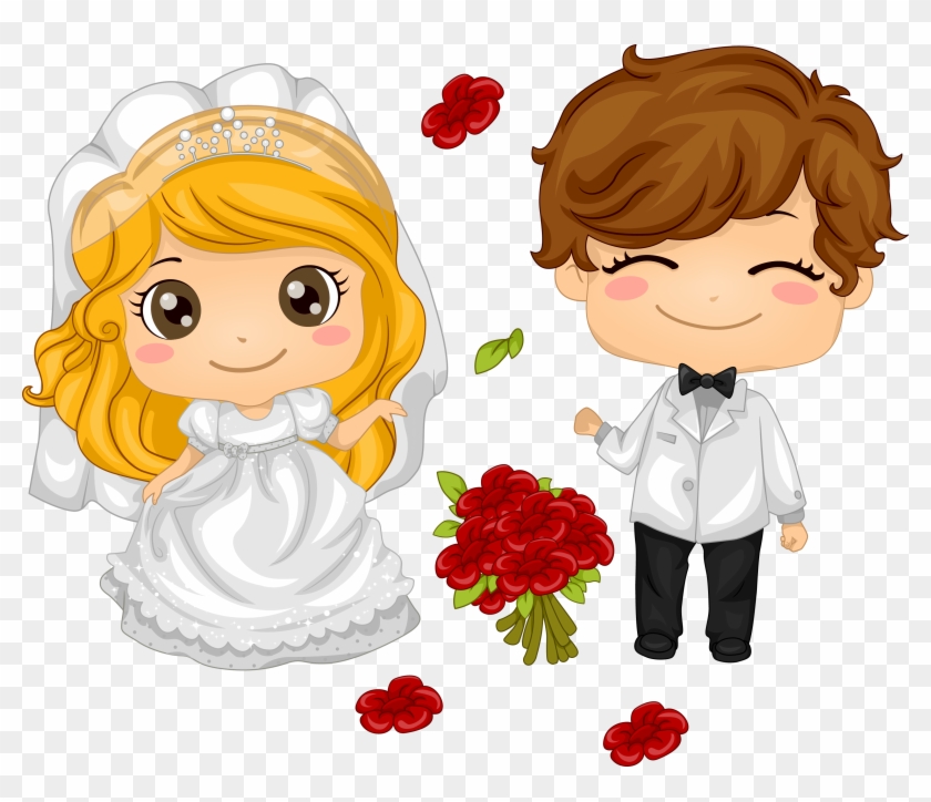 Resultado De Imagen Para Dibujos De Parejas - Bride And Groom Caricature #283497