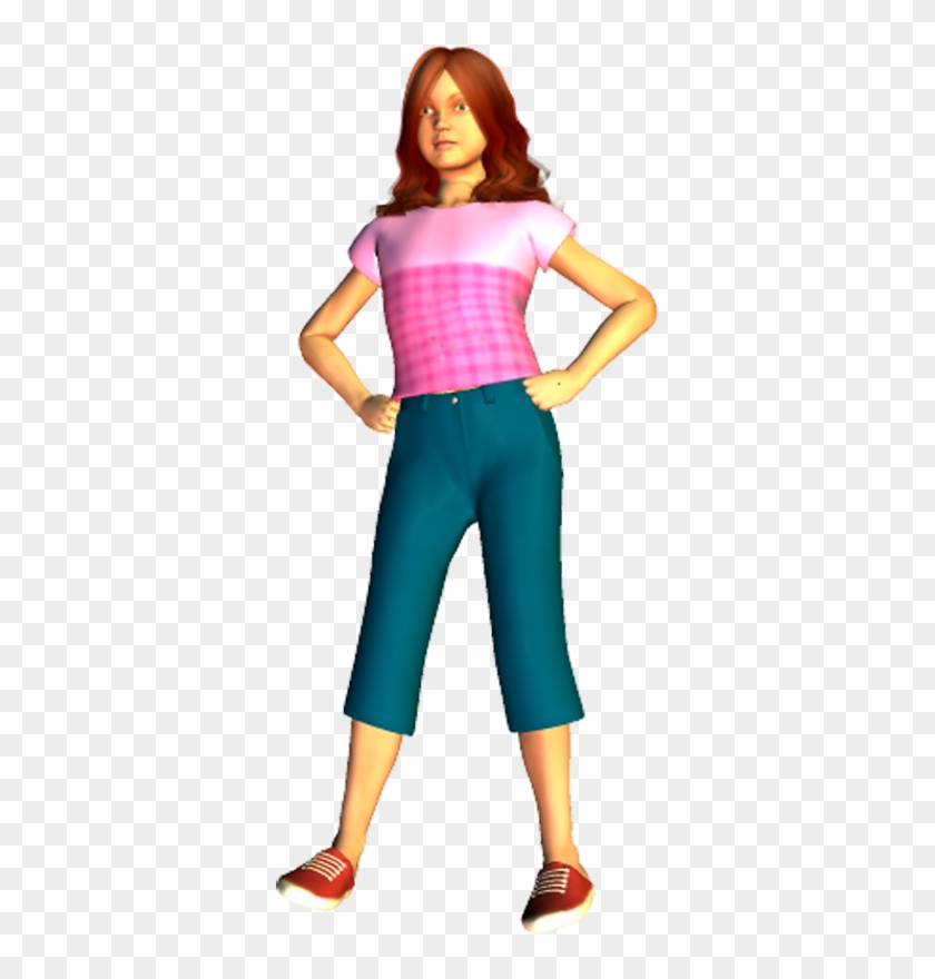 Katie Hands On Hips Poser Png Clipart By Clipartcotttage - Hip Clipart Png #283498