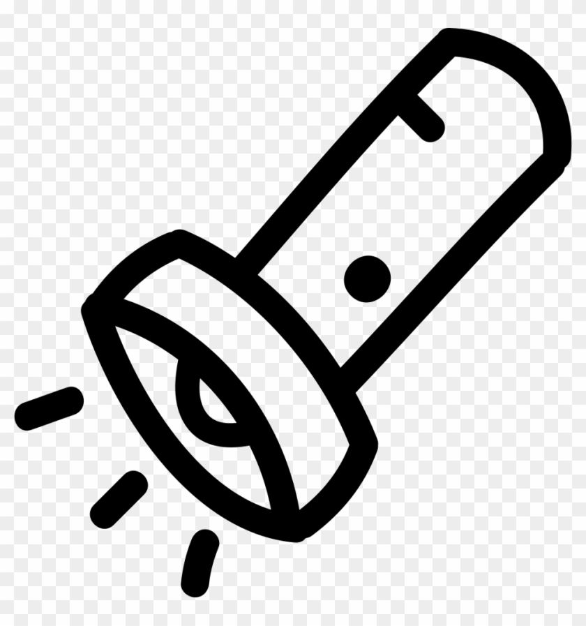 Lantern On Hand Drawn Tool Outline Comments - Dibujo Lámpara De Mano #283513