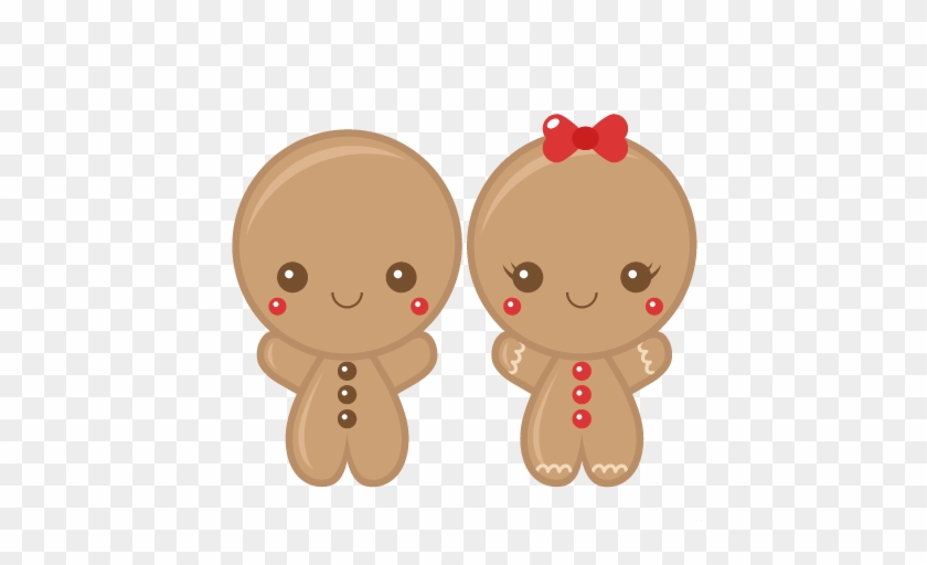 Gingerbread Boy & Girl Scrapbook Clip Art Christmas - Cute Christmas Gingerbread Man #283527