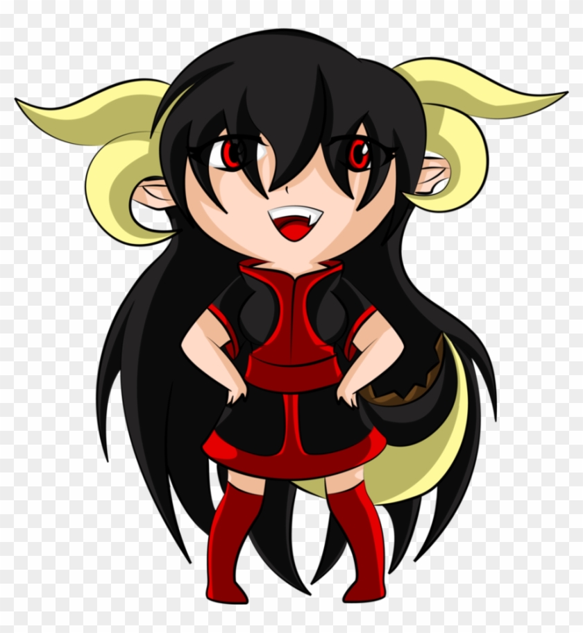 Dragon Chibi Girl Coloured By Ugh First Aid - Dragon Chibi Girl #283545