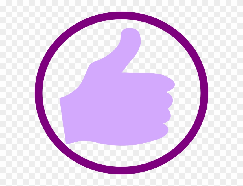 Purple Thumbs Up Png #283572