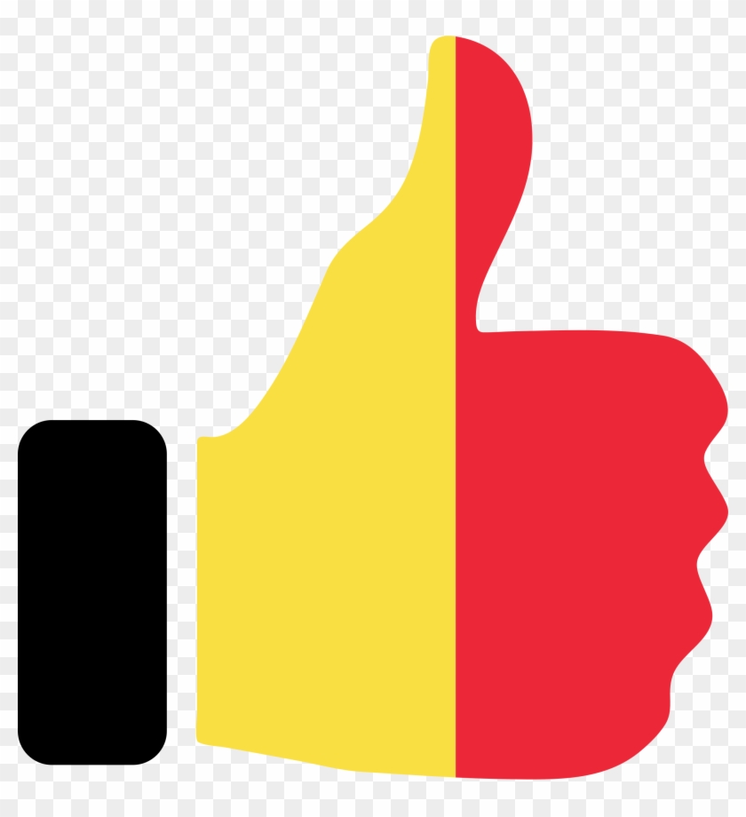 Cartoon Thumbs Up Clipart - Belgium Free Clipart #283578