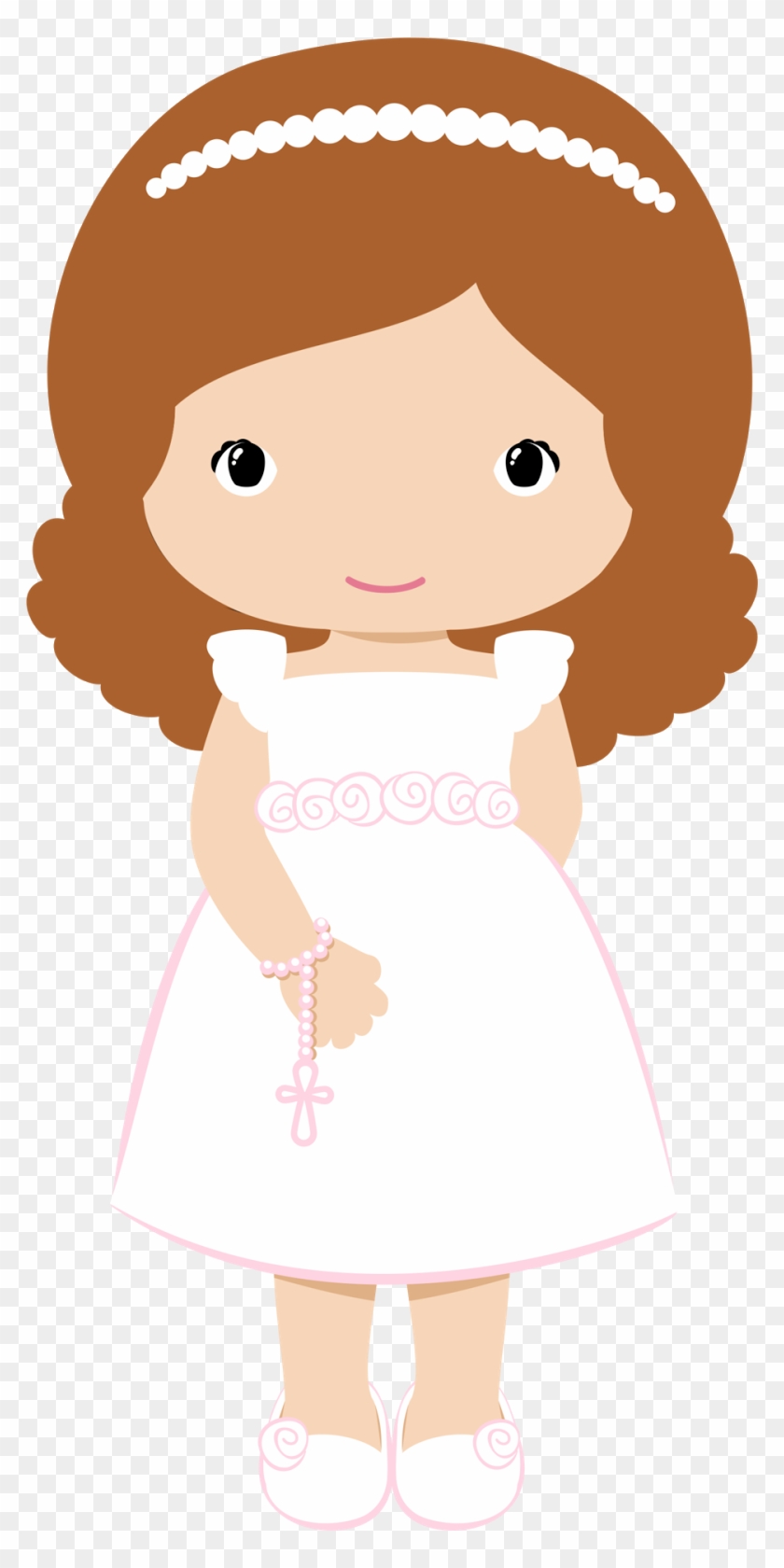 Girls In Their First Communion Clip Art - Clipart First Communion Girl #283579