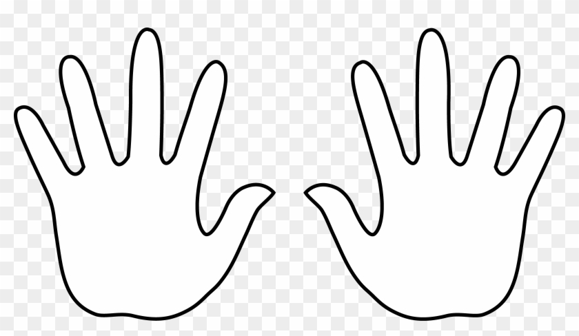 Child Hands Clipart - Hand Outlines #283592