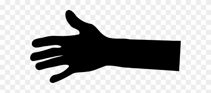 Lack Hand4 Clip Art - Hand Black Clipart #283605