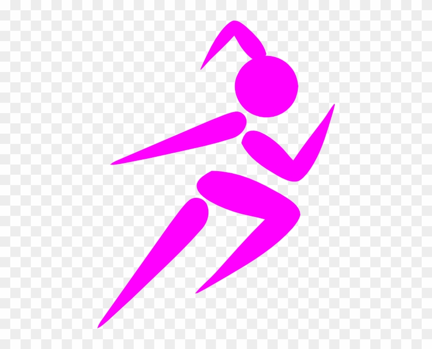 Girl - Stick - Figure - Running - Running Clipart #283622
