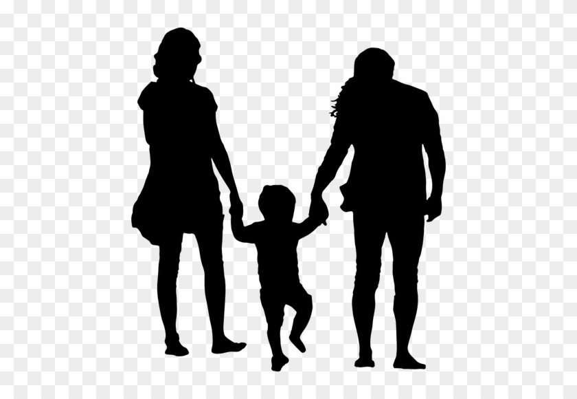 7559 Mother Child Silhouette Clip Art Free Public Domain - Family Silhouette Png #283646