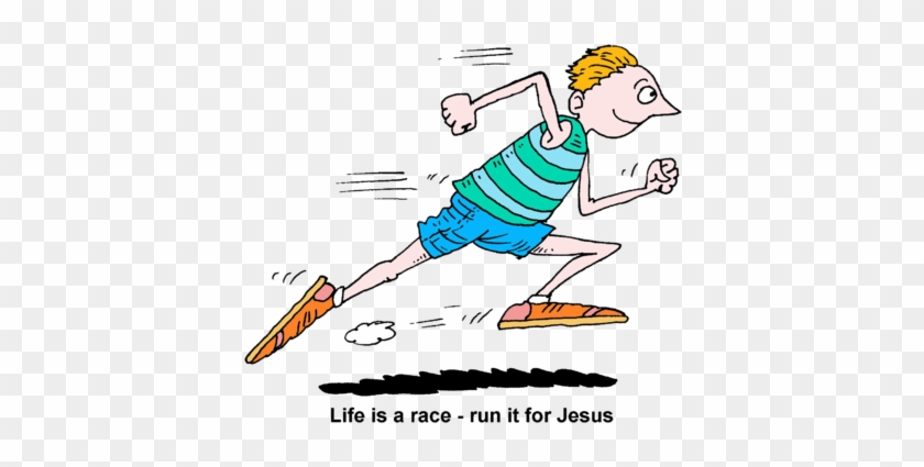 Peachy Design Ideas Running Clipart Image Man Life - Run The Race For Jesus #283668