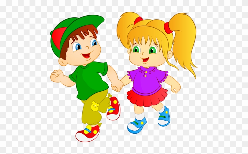 Hand Embroidery - Boy And Girl Cartoon #283727