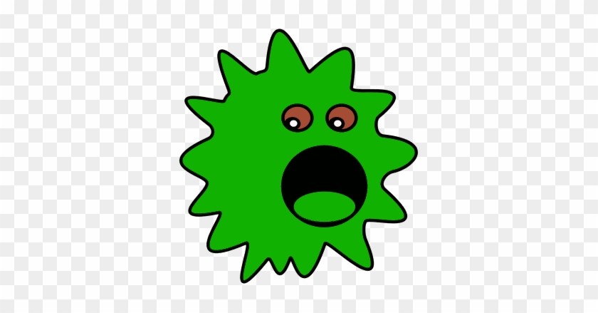 Image For Green Monster 2 Clip Art - Virus Clipart #283753