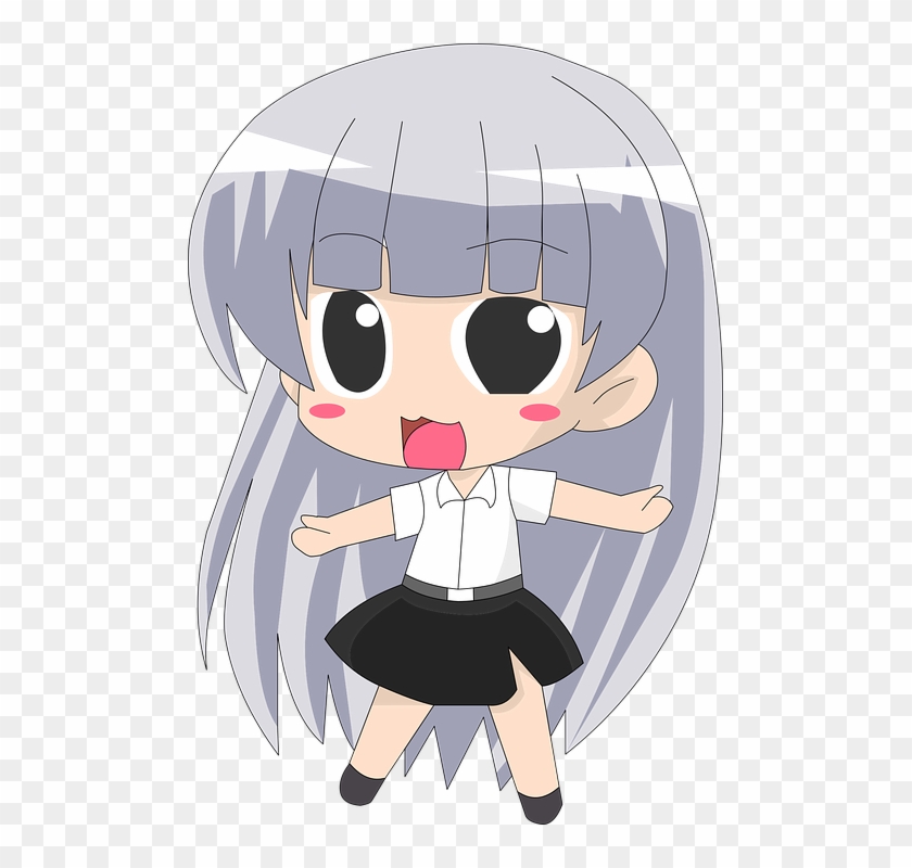 Manga Females Cliparts 16, - Cartoon #283763