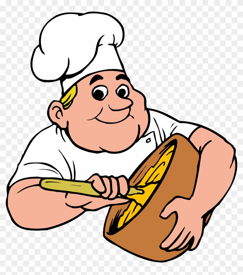 Coloring Book Cook Chef Drawing Kitchen - Dibujo De Revolver Comida - Free  Transparent PNG Clipart Images Download