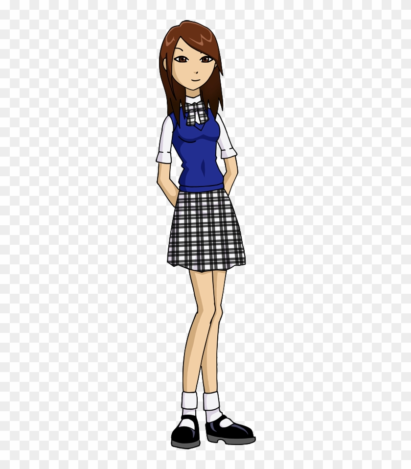 Ban Re Aka The Catholic School Girl By Glee Chan - School Girl Cartoon Png #283897