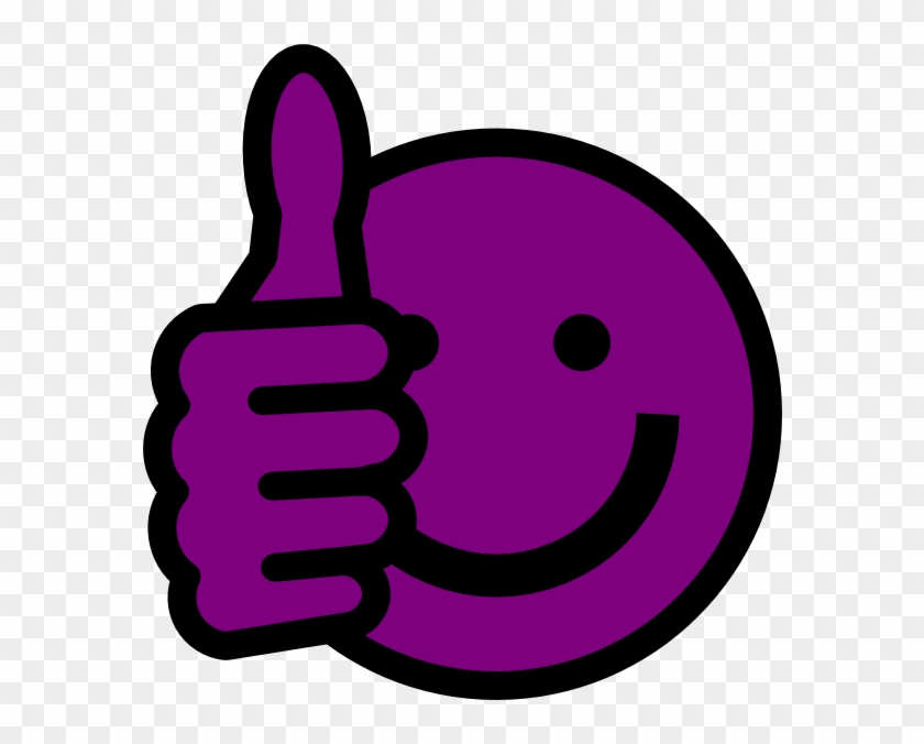 Purple Thumbs Up Clip Art - Purple Thumbs Up #283919