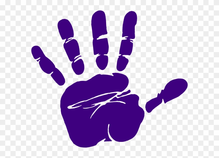 Hand Clipart Purple - Eating Disorder Awareness Ribbon #283946