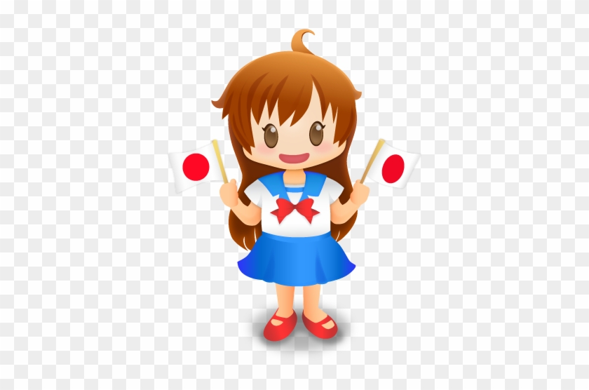 Cute Cartoon Girl Icon - Cartoon Girl Cute Png #283954