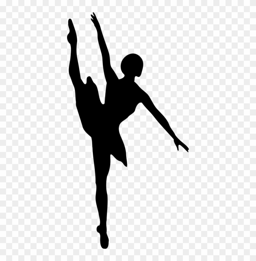 Ballet Shoes Black And White Clip Art Sdqmkq - Ballet Dancer Silhouette #283987