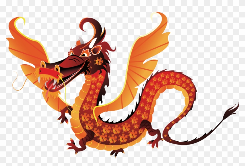 Chinese Dragon Cartoon Illustration - Chinese Dragon Cartoon Illustration #284173