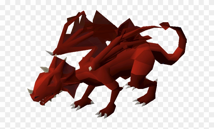 Brutal Red Dragon - Runescape Old School Dragon #284184