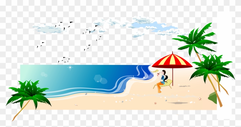 South Beach Sea Illustration - Beach #284283