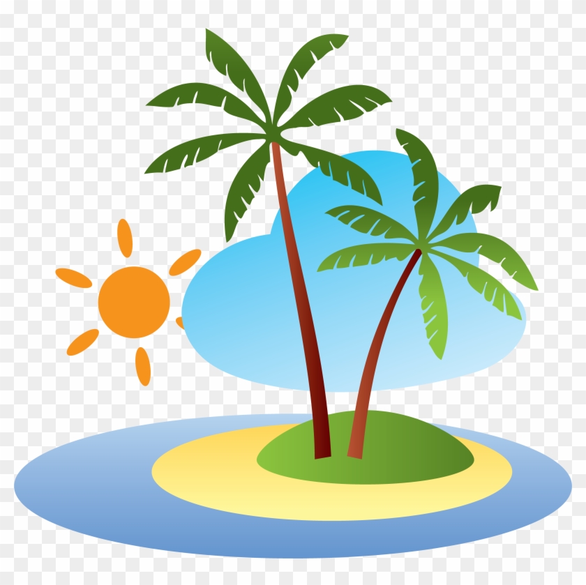 Beach Theatrical Scenery Clip Art 南 の 島 イラスト Free Transparent Png Clipart Images Download