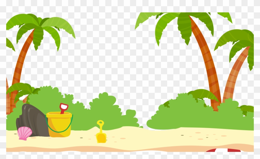 Beach Cartoon Pictures - Beach Cartoon Transparent #284350