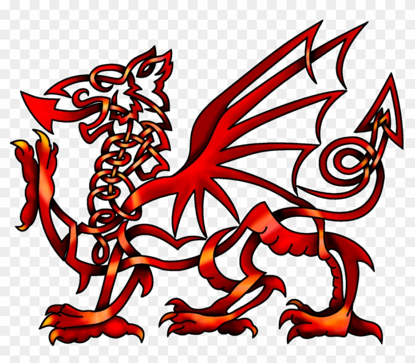 Red Celtic Knot Welsh Dragon Png Images - Red Celtic Knot Welsh Dragon Png Images #284434
