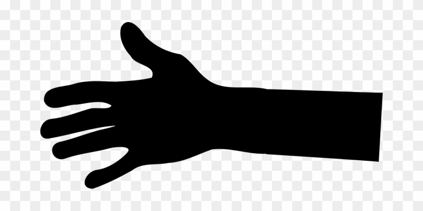 Hand People Gesture Human Body Parts Forea - Hand Black Clipart #284540