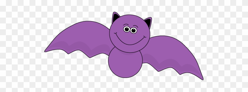 Purple Halloween Bat - Cute Halloween Bat Clipart #284544