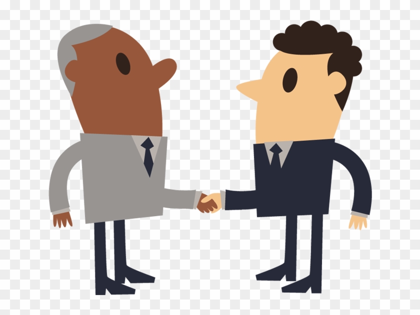 Cartoon Businessman Shaking Hands #284604