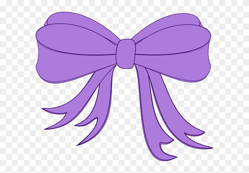 purple bow clip art