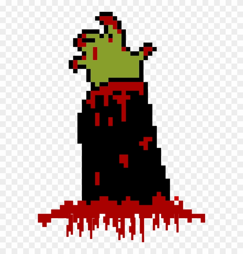 Free Zombie Hand - Mano De Zombie Pixel #284688