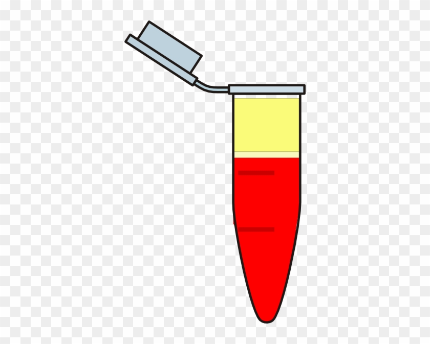 Eppendorf With Blood, Wbc And Plasma Clip Art At Clker - Eppendorf Filter #284689