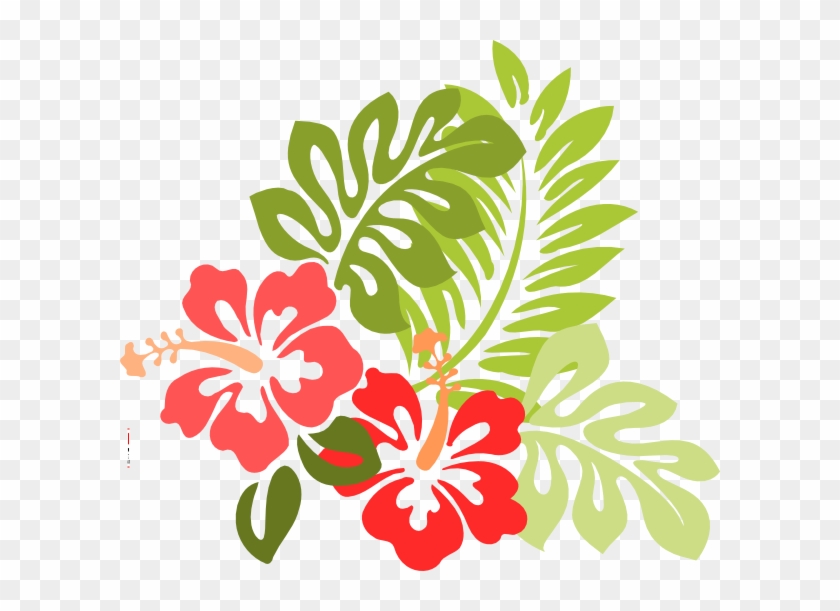 Beach Flowers Clipart - 3drose Llc 8 X 8 X 0.25 Inches Mouse Pad, Hawaiian #284695