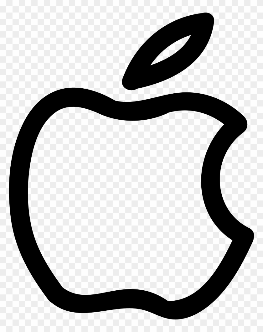 Apple Brand Hand Drawn Logo Outline Comments - Apple Logo Outline Png #284776