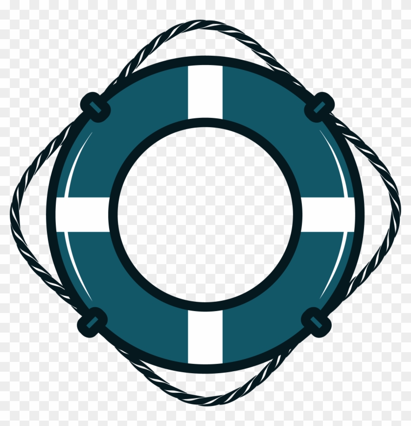 Hand Drawn Blue Swimming Ring - Hand Drawn Blue Swimming Ring #284869