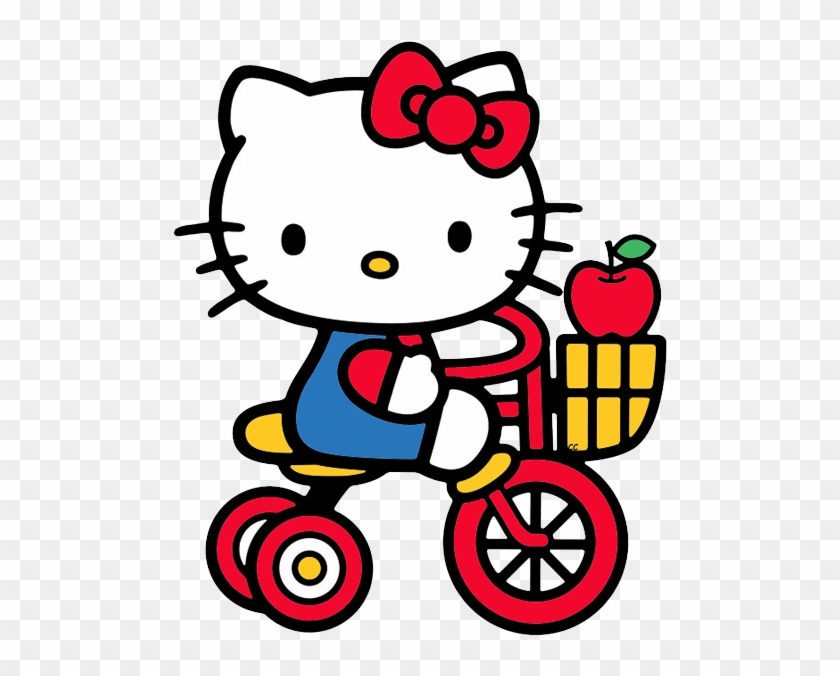 Hello Kitty Riding Bike #284849