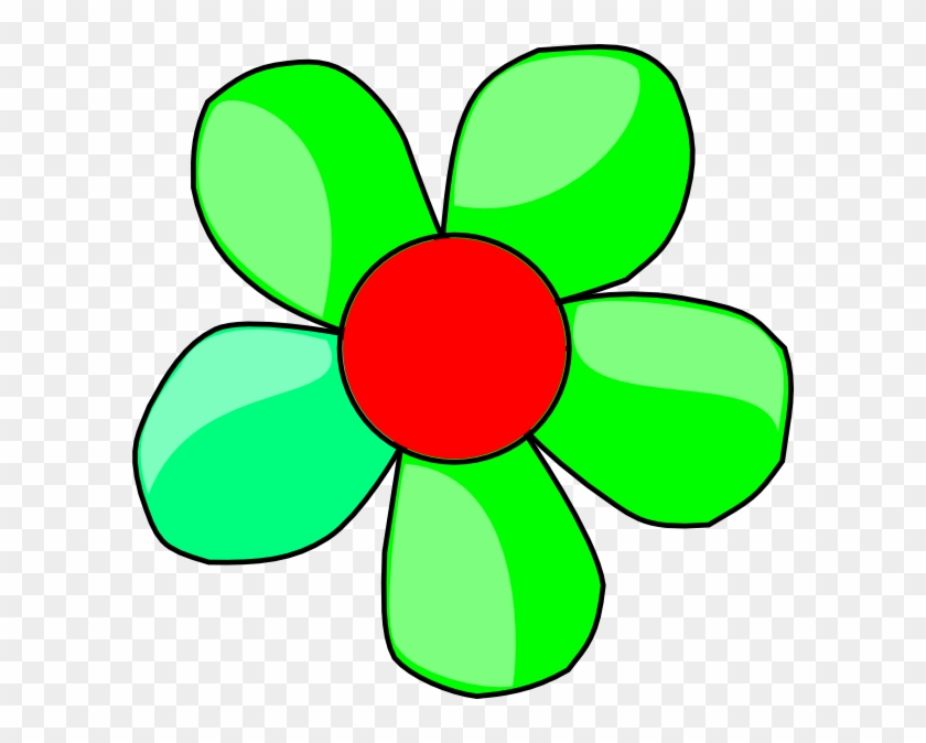 Green Flower Clipart Green Flower Clip Art At Clker - Flower Clipart Green #284873