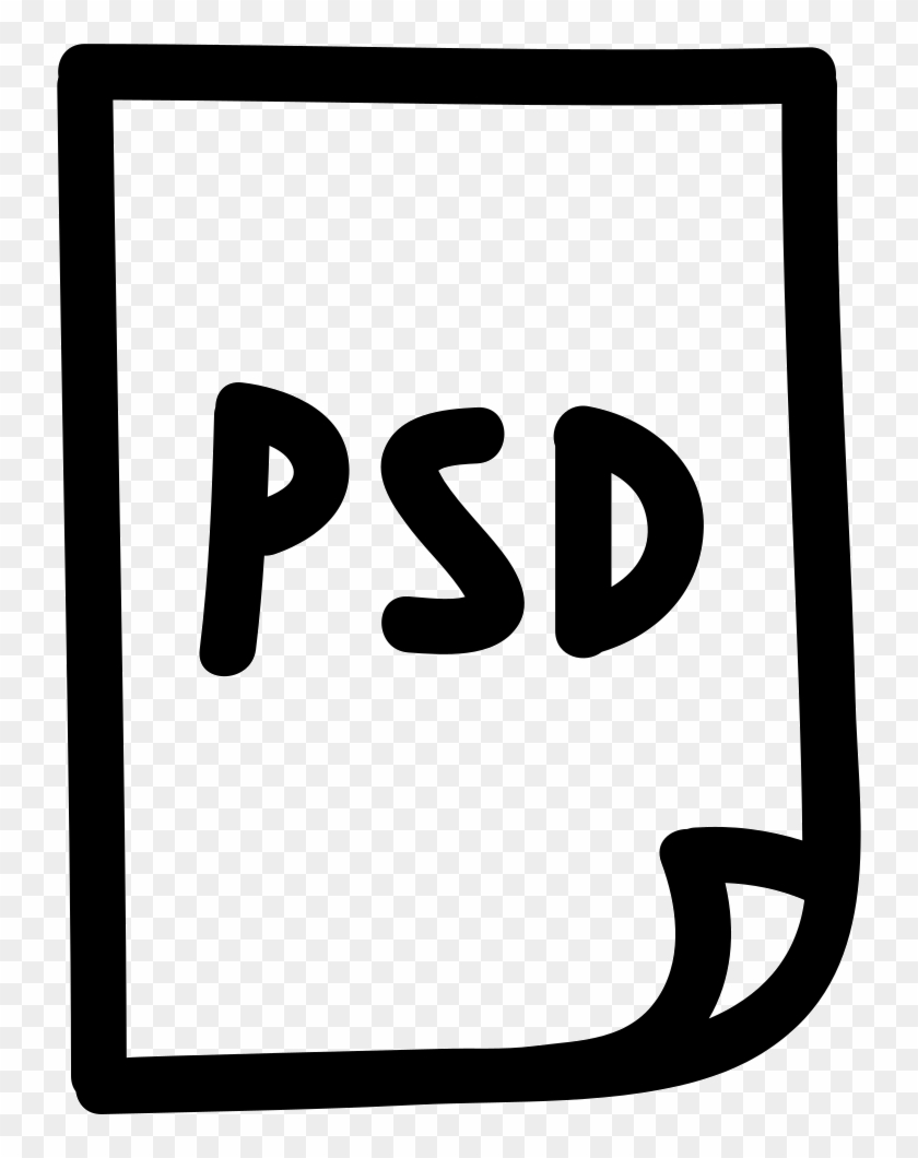 Psd Photoshop File Hand Drawn Symbol Comments - Drawn Photoshop Icon #284892