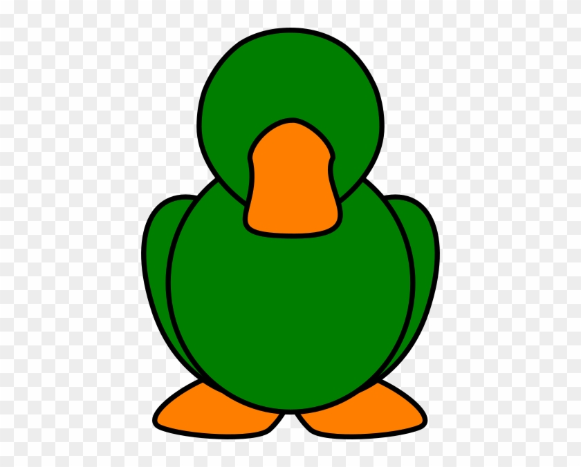 Green Duck No Eyes Clip Art At Clkercom Vector - Clip Art #284916