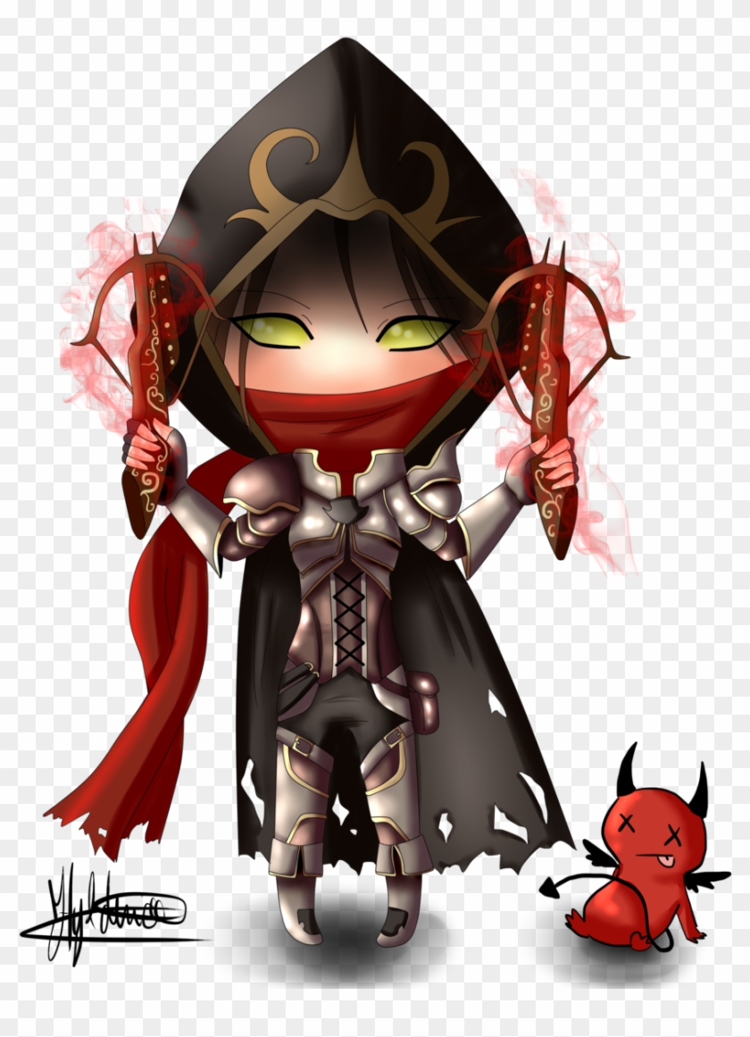 Rogierb 217 60 Chibi Demon Hunter By Hyldenia - Diablo 3 Chibi #284985