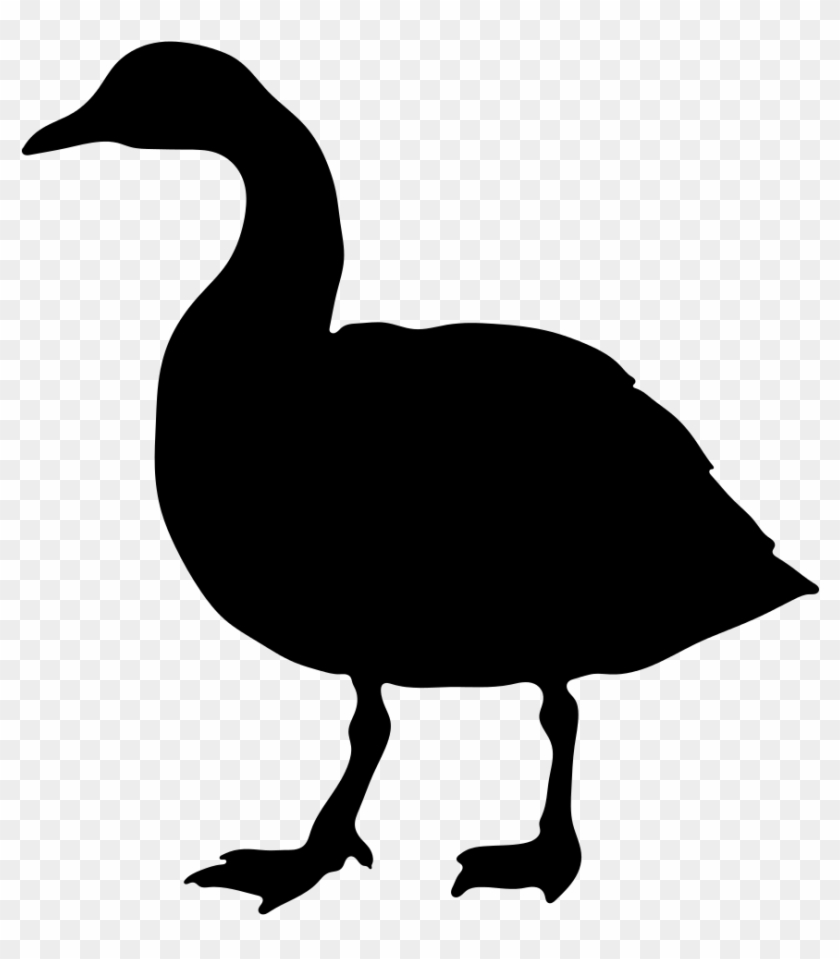 File - Goose - Svg - Goose Silhouette No Background #285019