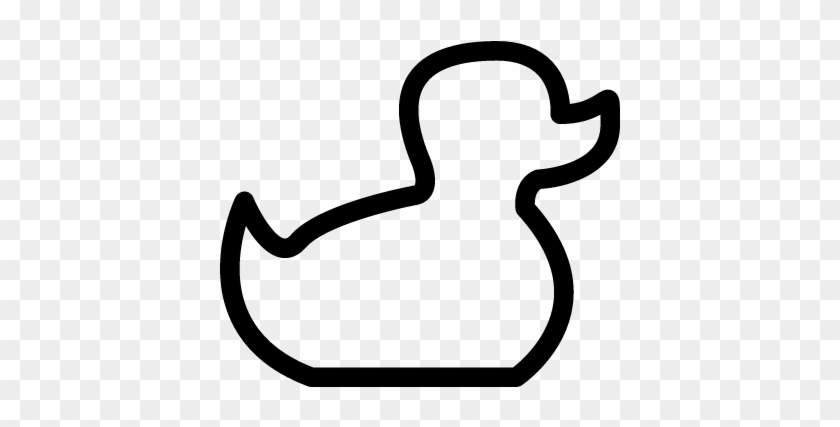 Baby Duck Toy Outline Vector - Baby Toy Outline #285045