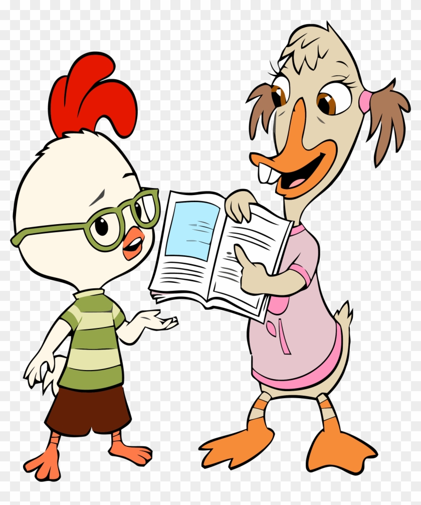 Chicken Little Abby Mallard Book Clipart Png - Chicken Little Coloring Pages #285068