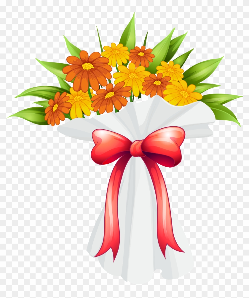 Bouquet Clipart Flower Png - Take Care Get Well Soon #285154