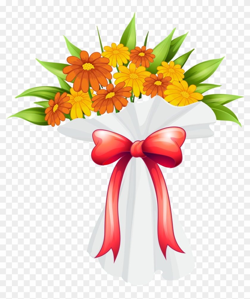 Bouquet Clipart Flower Png - Take Care Get Well Soon #285154
