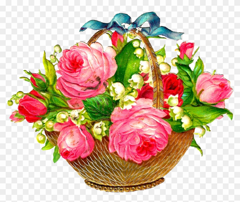 Flower Basket Clipar Clip Art Library - Colorful Bouquet Of Flowers #285199
