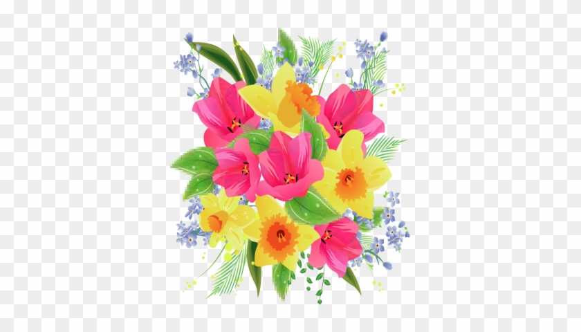 Beautiful Clipart Flower Bouquet - Bunch Of Flowers Clip Art #285234